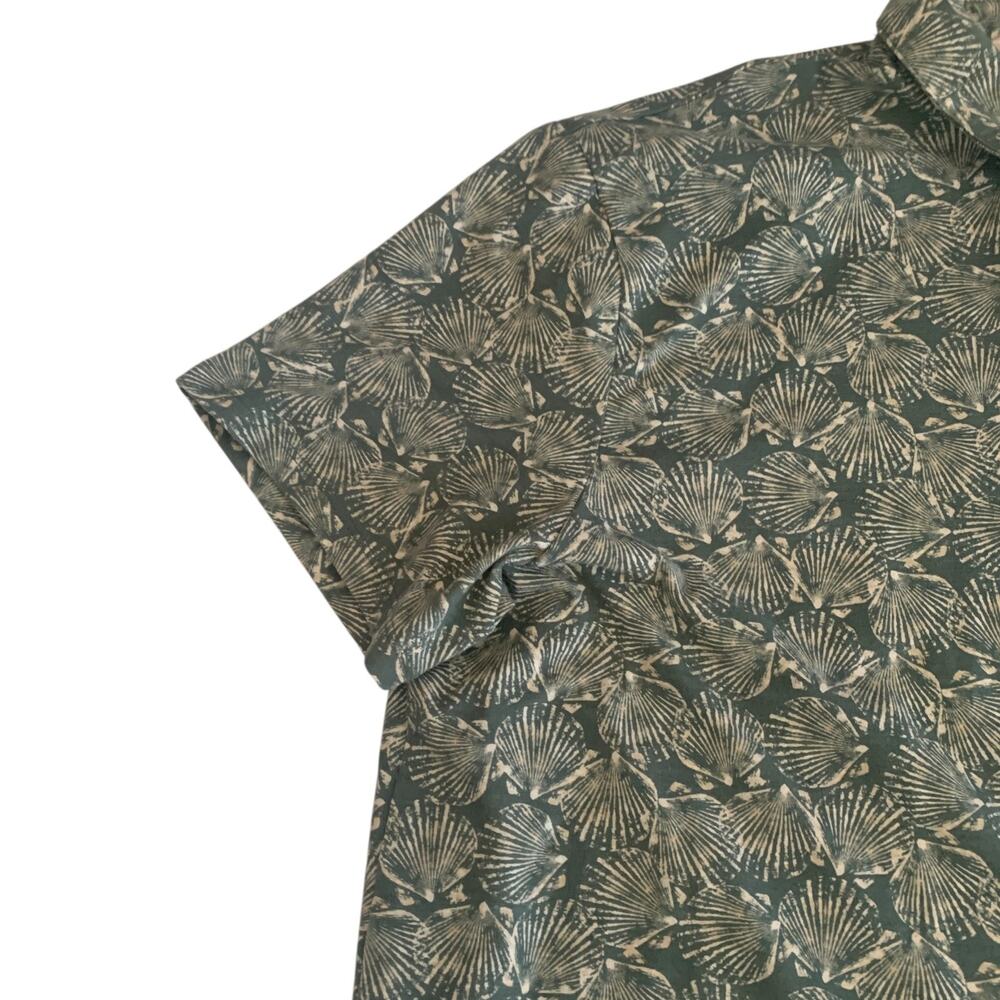 L.L. Bean Mens Size XL Reg Traditional Fit Hawaiian Button Up Short Sleeve Shirt - Picture 14 of 16